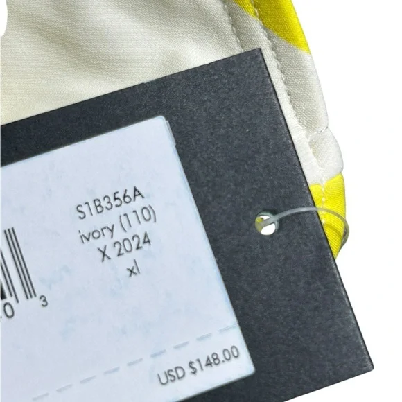 KATE SPADE womens lemons one piece underwire swimsuit size XL NWT - Picture 8 of 8